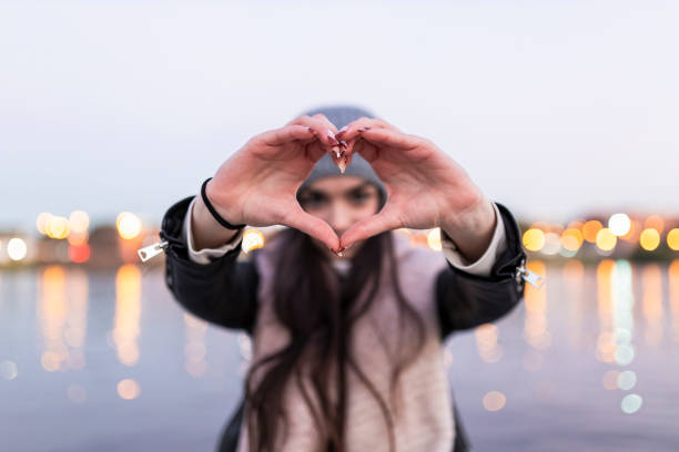 Hearts that look like they are floating