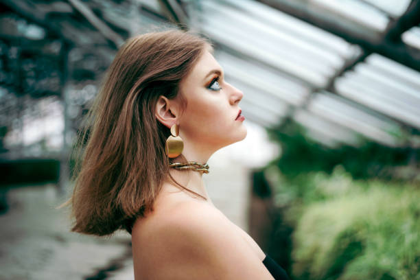 Safety pin earrings with seed beads