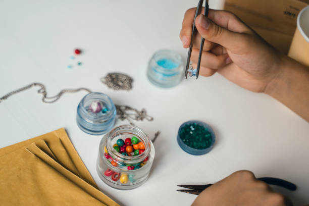 DIY birthstone necklace for mom